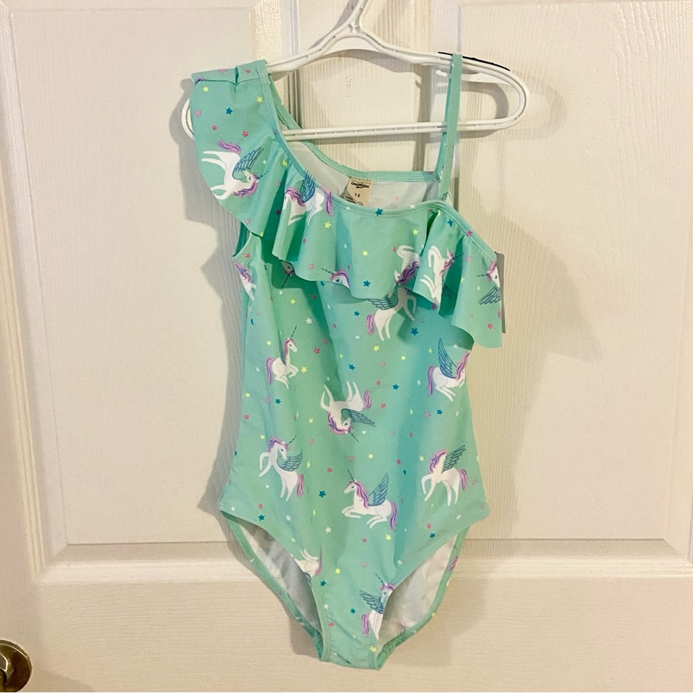 NWT - Osh Kosh B’Gosh Girl Unicorn Swimsuit